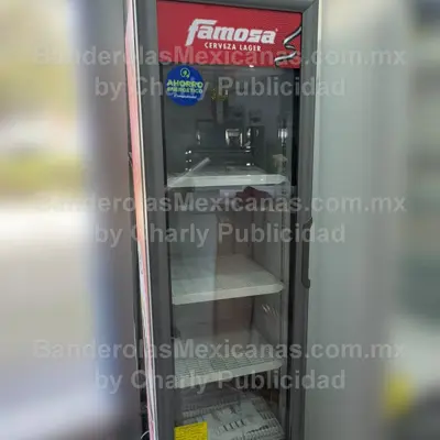 Venta de refrigerador personalziado con logo para empresa de cerveza