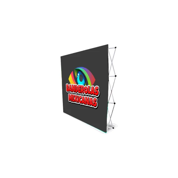 Muro publicitario sublimado personalizado impreso con tu logotipo
